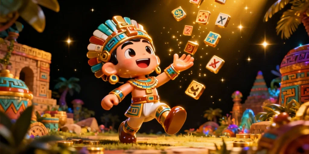 ภาพประกอบโหมดโบนัสของเกม อัซเท็คคิง เมกะเวย์