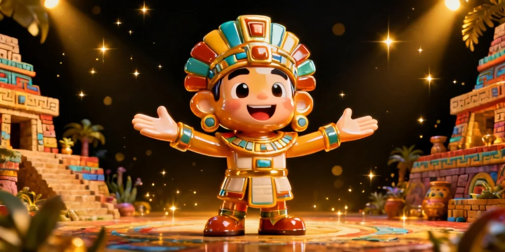 ภาพประกอบธีมและบรรยากาศของเกม อัซเท็คคิง เมกะเวย์