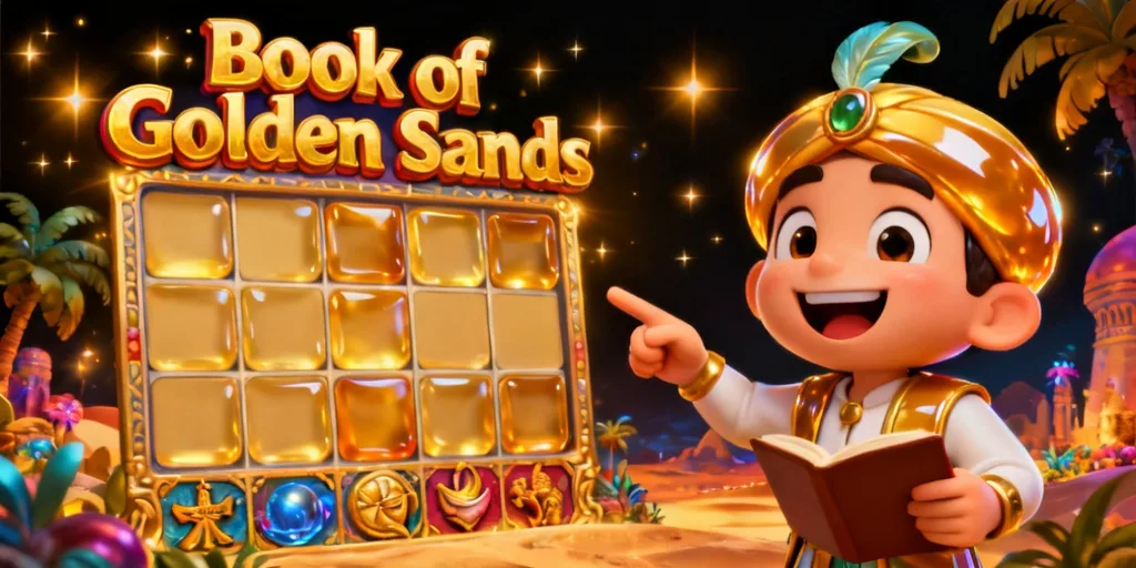 ภาพอธิบายกลไกการหมุนของเกม บุ๊คทรายทอง