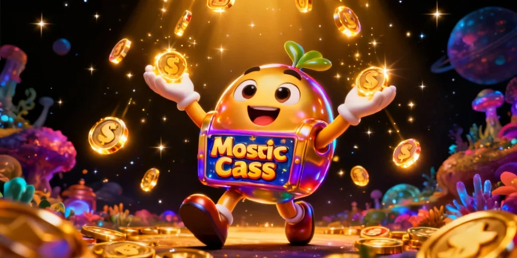 ภาพประกอบฟีเจอร์และสัญลักษณ์พิเศษของเกม คอสมิคแคช