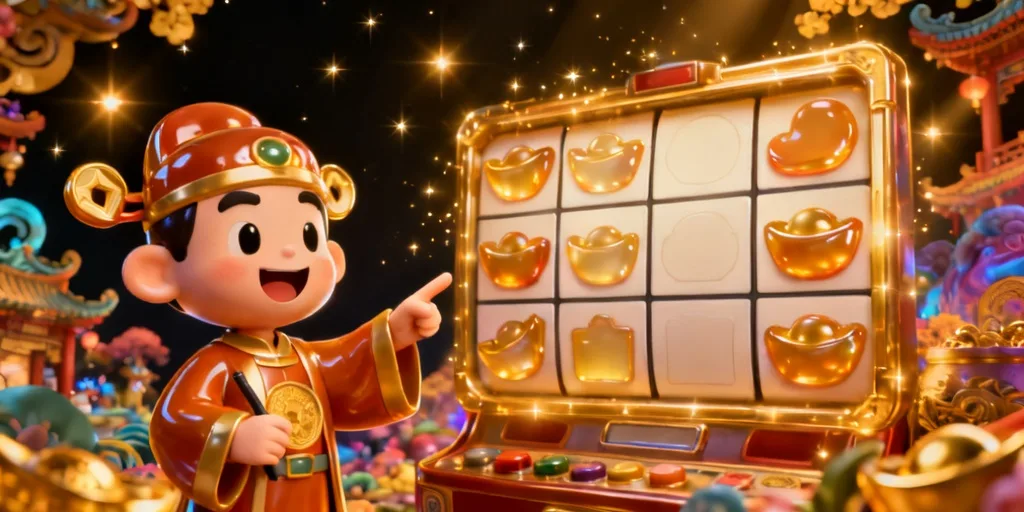 ภาพอธิบายกลไกการหมุนของเกม ฟอร์จูนไทเกอร์ เสือทองมงคล