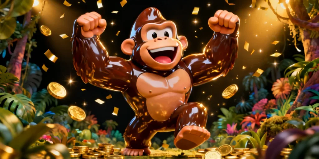 ภาพประกอบบทสรุปการเล่นเกม กอริลล่าเมย์เฮม แตกง่ายโบนัส