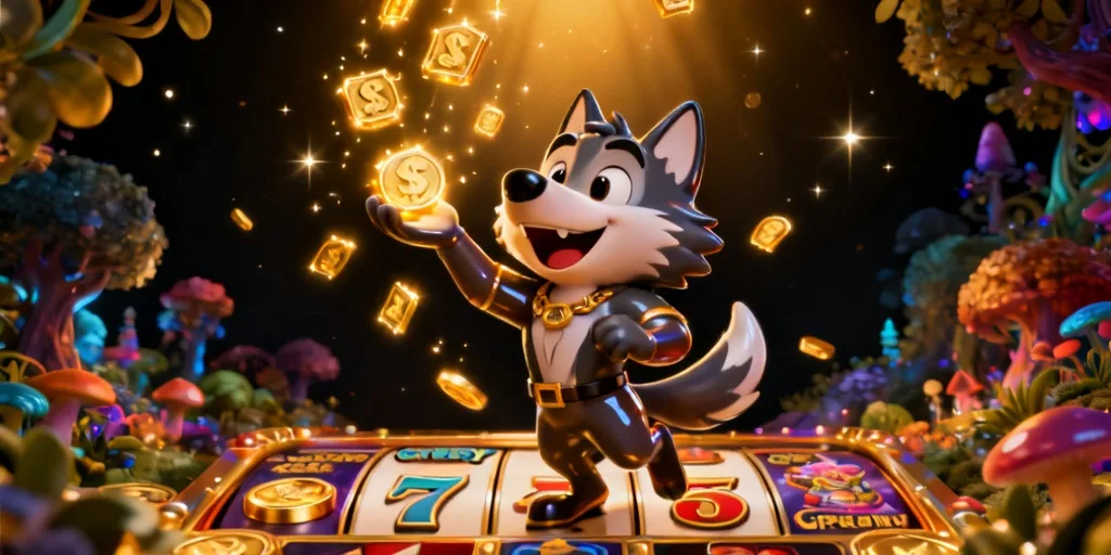 ภาพประกอบโหมดโบนัสของเกม กรีดี้วูล์ฟ