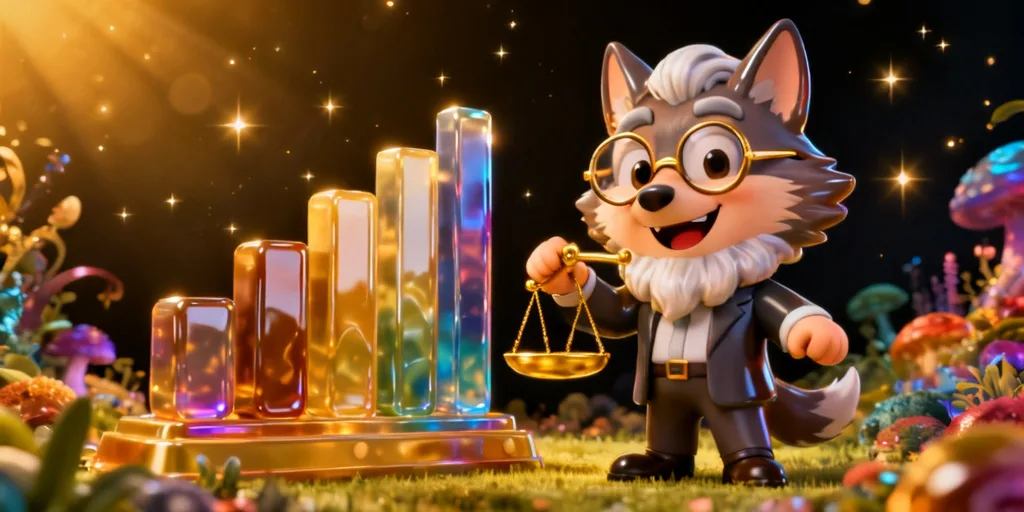 ภาพประกอบสถิติการจ่ายรางวัลของเกม กรีดี้วูล์ฟ