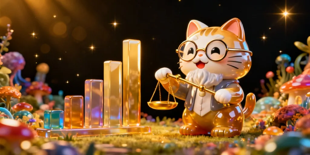กราฟิกแสดงความผันผวนของเกม ลัคกี้เนโกะ แมวกวักนำโชค