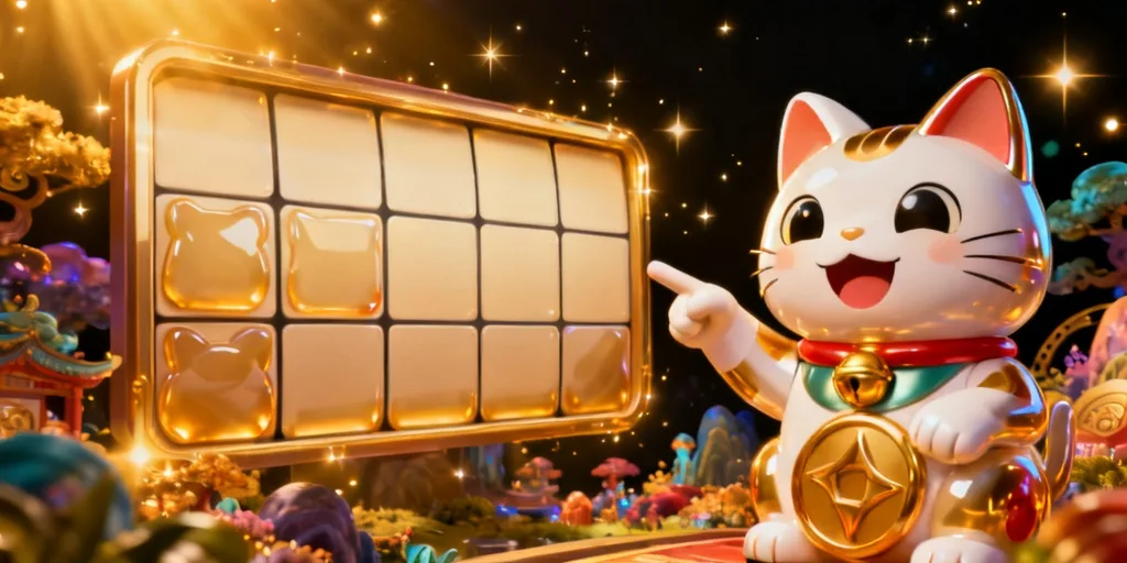 ภาพประกอบกติกาการเล่นเกม ลัคกี้เนโกะ แมวกวักนำโชค